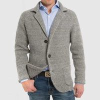 Hendrick knit casual blazer in Grey