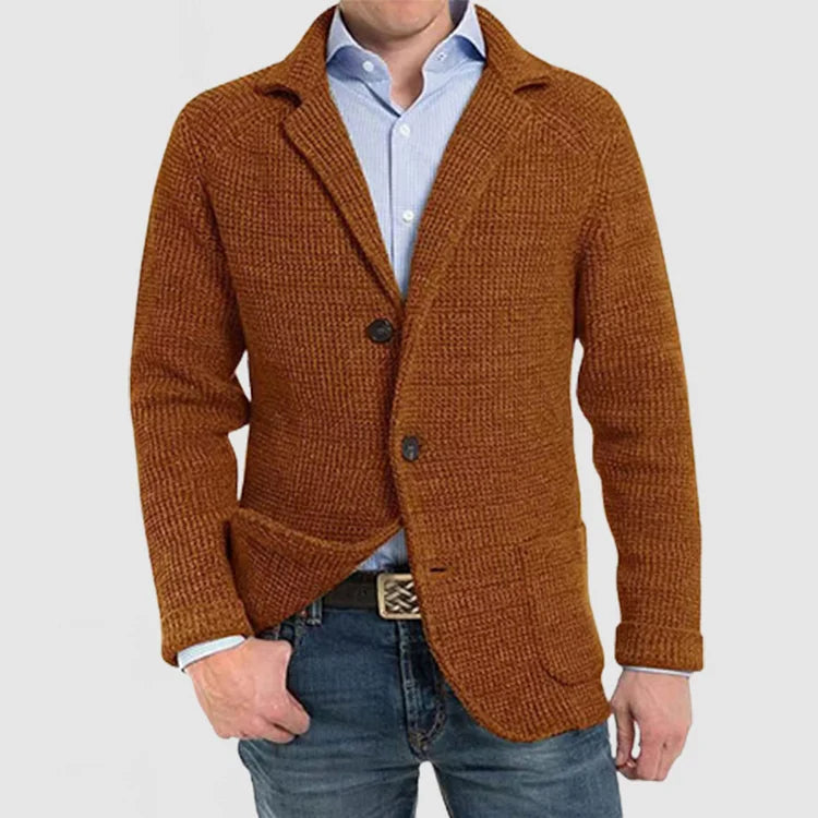 Hendrick knit casual blazer in Brown