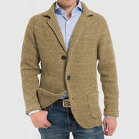 Hendrick knit casual blazer in Khaki