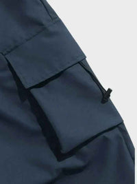 Sawyer | Men's Wide Leg Cargo Trousers Black and Dark Brown