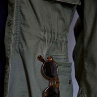 Colm | Men's Military Field Jacket in Green and Black