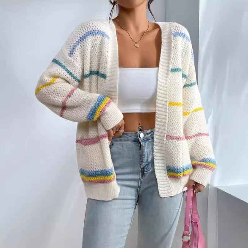 Hedwig | Women's Oversized Striped Cardigan