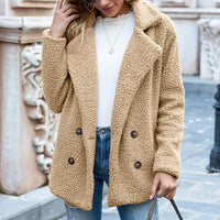 Honora double-breasted jacket in Khaki