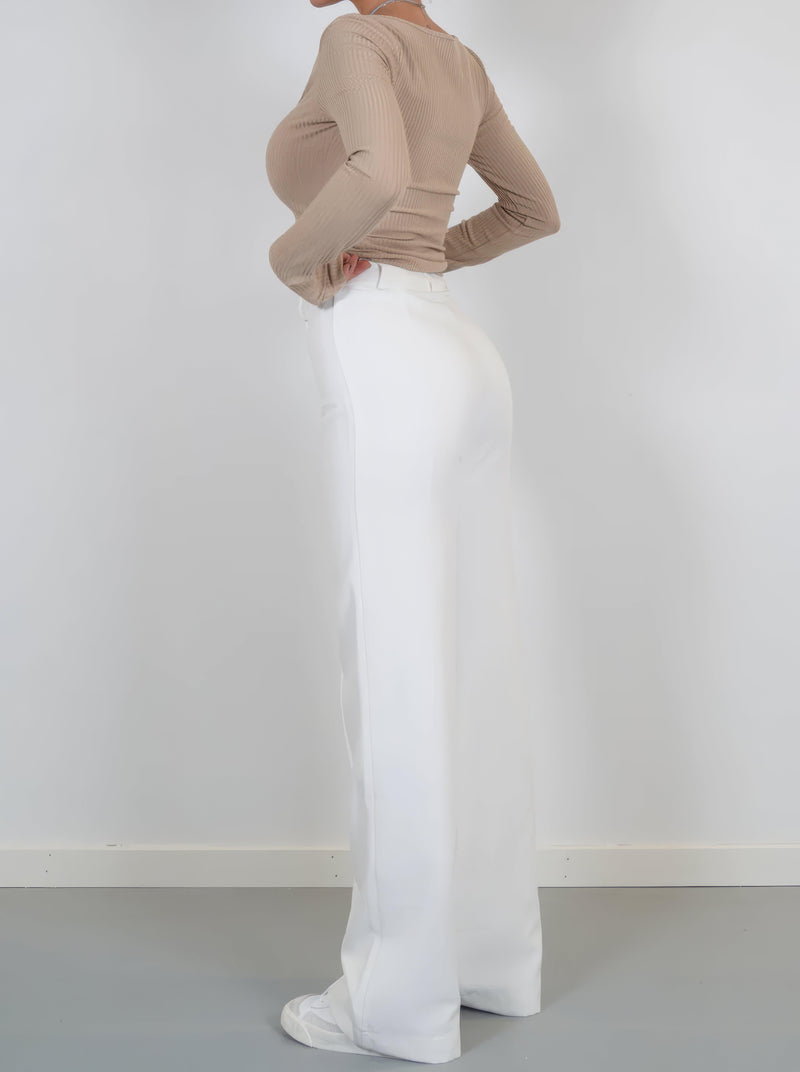 Annabel wide leg trousers outfit detail