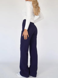 Annabel wide leg trousers silhouette detail