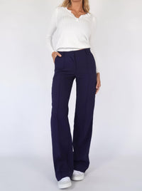 Annabel wide leg trousers in Blue