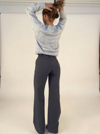 Annabel wide leg trousers full length detail