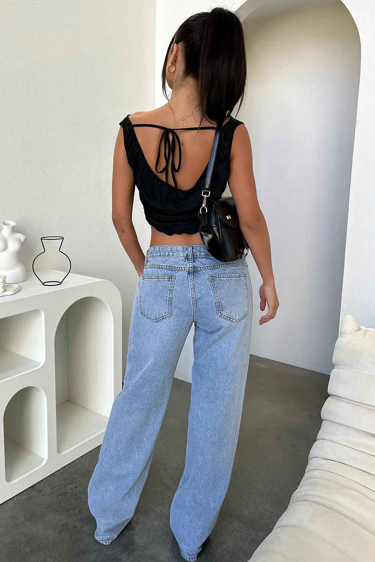 Gwendolen | Women's Blue Low Rise Light Wash Straight Leg Jeans