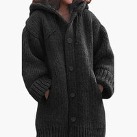 Rosalie | Women's Long Hooded Cardigan Textured Knit