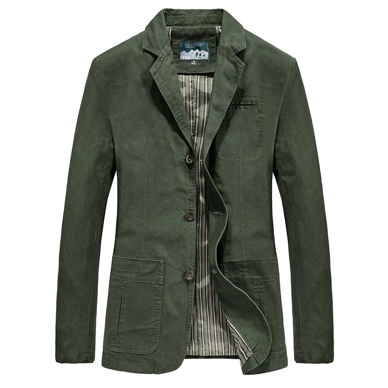 Isambard casual blazer in Army Green