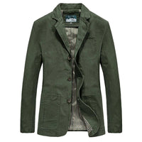 Isambard casual blazer in Army Green