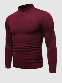 Selby turtleneck jumper in Red
