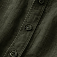 Bellamy linen button-up shirt detail view 3