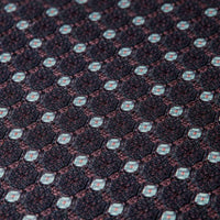 Alistair | Men's Luxury Woven Neck Tie in Patterned Navy Blue