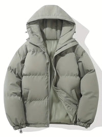 Mercia hooded puffer jacket in Grey