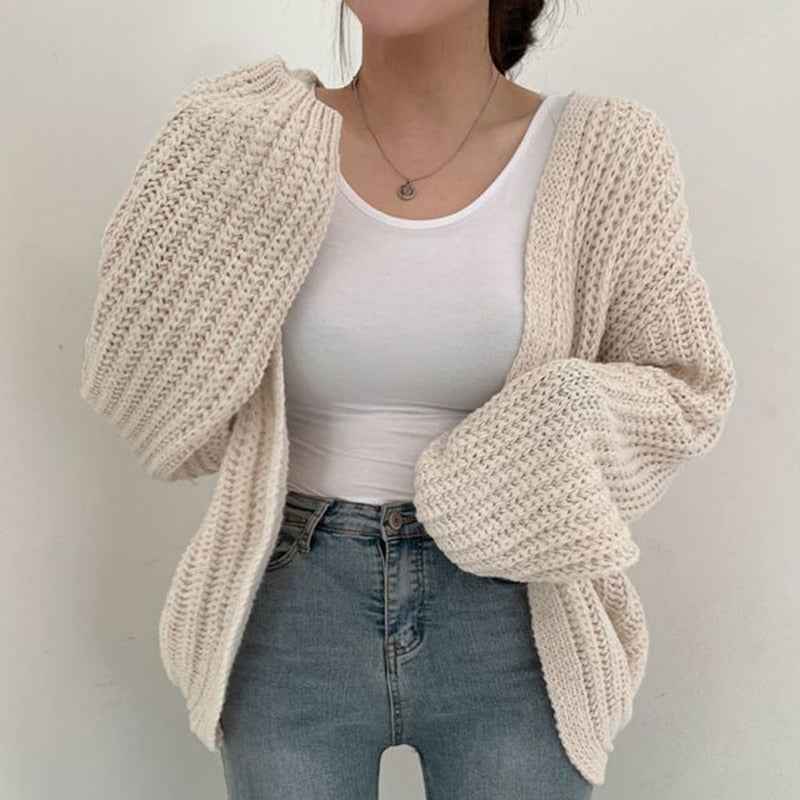 Eponine | Women's Oversized Open Front Cardigan Chunky Knit
