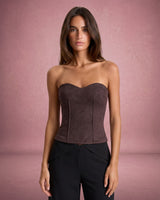 Lucy | Sweetheart Strapless Sculpted Cropped Top