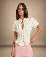 Phoebe | puff sleeve top