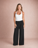 Maya | Pleated Wide Leg Trousers