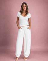 Millie | Ribbed T-Shirt Lounge Set