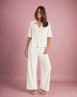 Violet | Relaxed Shirt & Wide Leg Trousers Co-ord Set