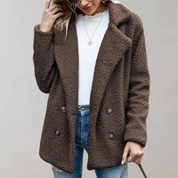 Dianthe | Women's Double Breasted Relaxed Fit Lapel Jacket