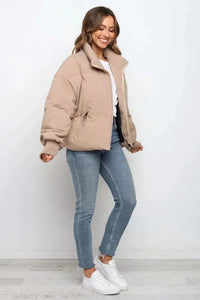 Katriona puffer jacket detail view