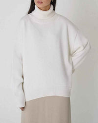 Margery | Women's Oversized Turtleneck Jumper Drop Shoulder