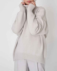 Margery | Women's Oversized Turtleneck Jumper Drop Shoulder