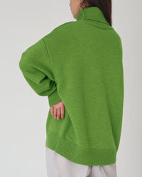 Margery oversized turtleneck jumper detail view 10