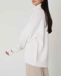Margery | Women's Oversized Turtleneck Jumper Drop Shoulder
