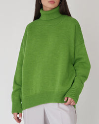 Margery oversized turtleneck jumper detail view 11