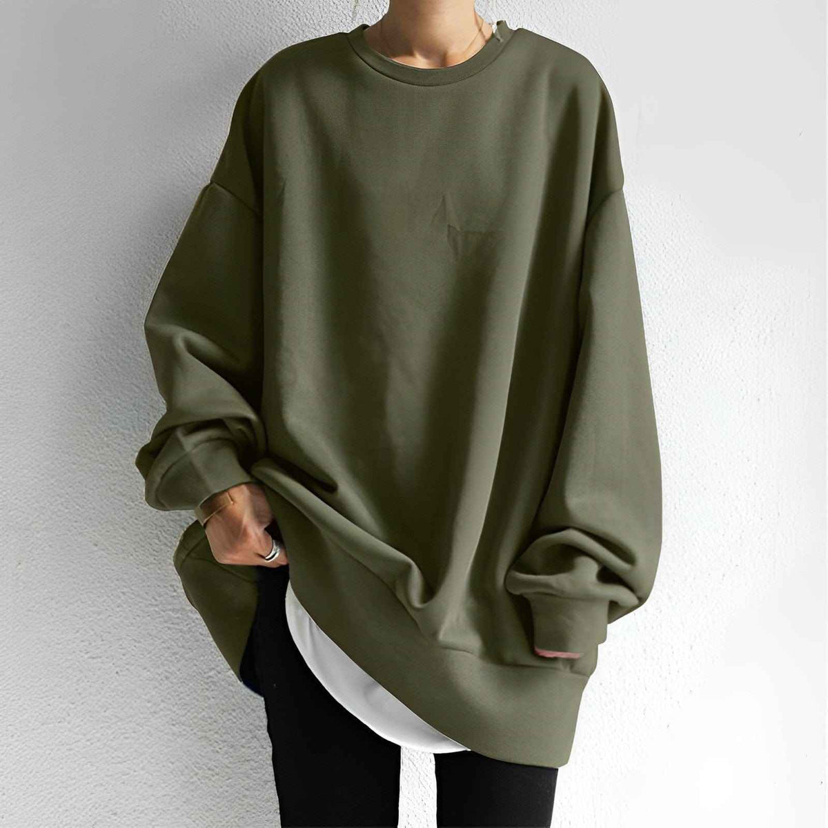 Tacita | Women's Oversized Crewneck Pullover Jumper
