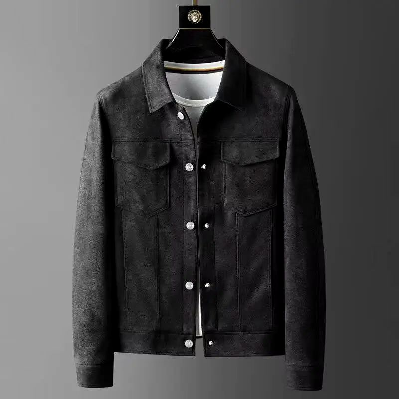 Diarmuid button-down jacket in Black