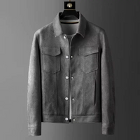 Diarmuid button-down jacket in Grey