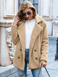 Octavia teddy double-breasted coat view 6