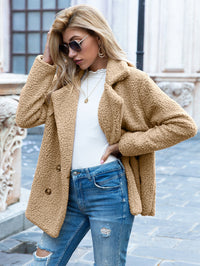 Octavia teddy double-breasted coat view 8