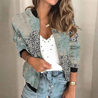 Hilaria | Women's Printed Bomber Jacket