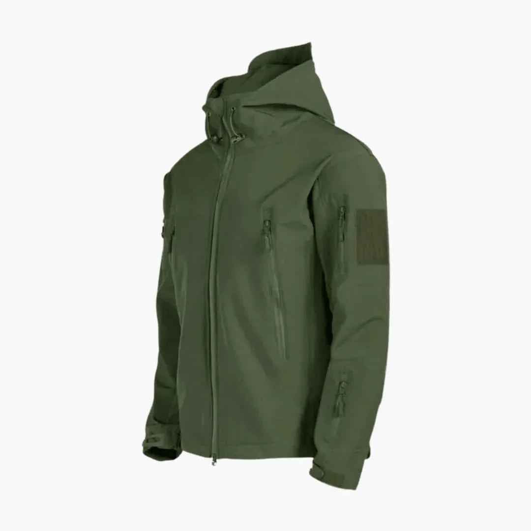 Aurelius | Men's All-Weather Rain Jacket with Hood and Zipper Pockets