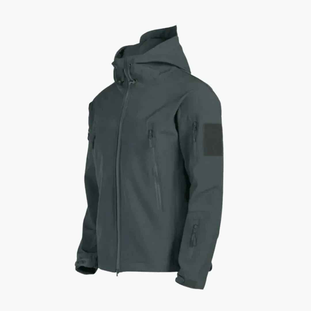 Aurelius | Men's All-Weather Rain Jacket with Hood and Zipper Pockets
