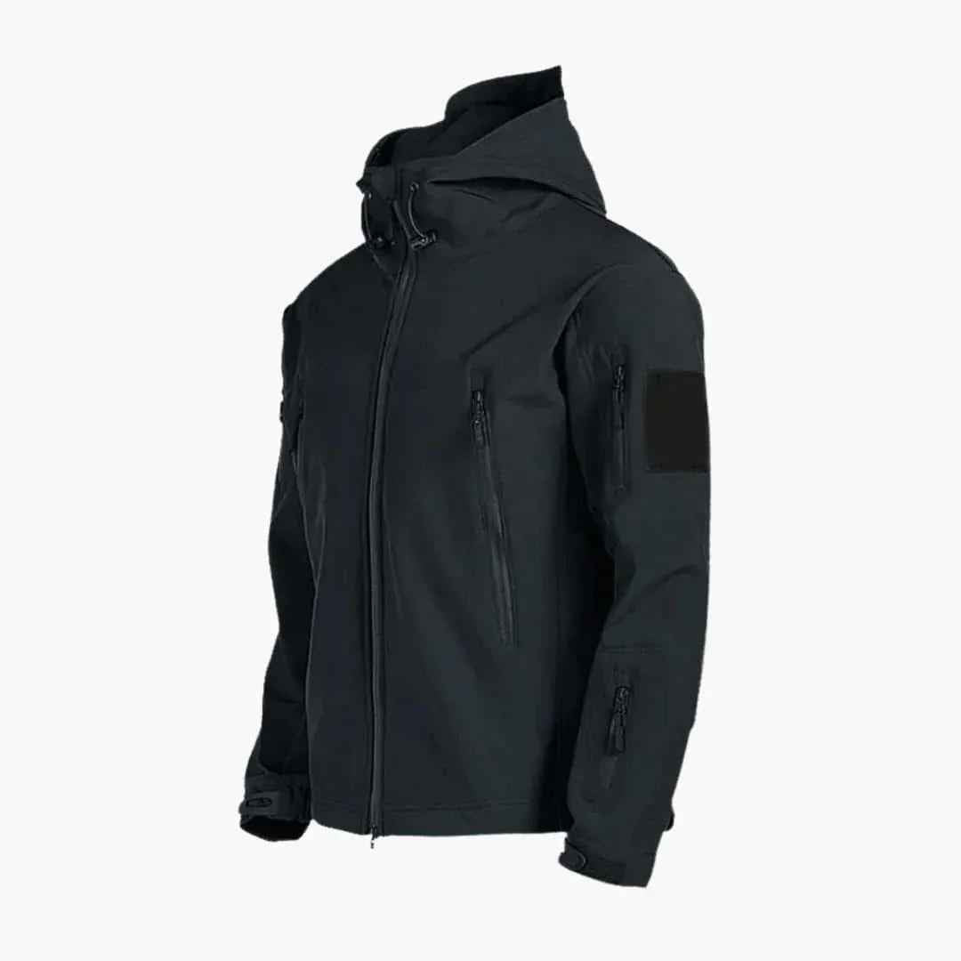 Aurelius | Men's All-Weather Rain Jacket with Hood and Zipper Pockets