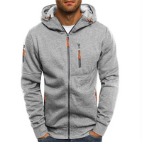 Cadmus men's zip-up hoodie in Light Grey