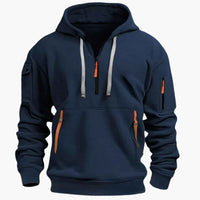 Abelard | Men's Hoodie with Adjustable Hood and Zipper Pockets