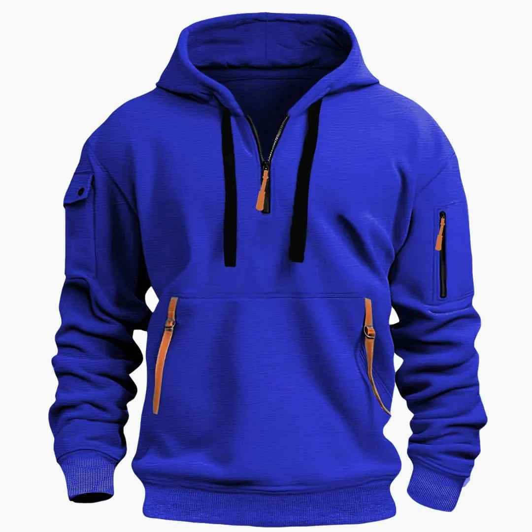 Abelard | Men's Hoodie with Adjustable Hood and Zipper Pockets