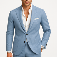 Prescott tailored two-piece suit in Light Blue