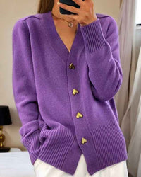 Prudence | Women's V-Neck Button-Front Cardigan