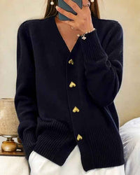 Prudence | Women's V-Neck Button-Front Cardigan