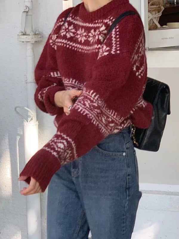 Reinette | Women's Fair Isle Crewneck Jumper