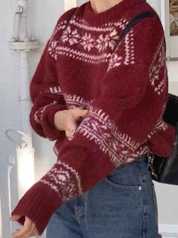 Reinette | Women's Fair Isle Crewneck Jumper