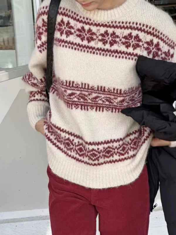 Reinette | Women's Fair Isle Crewneck Jumper